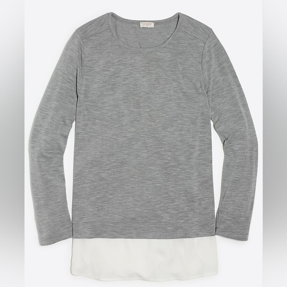 J. Crew Mercantile Long-sleeve top with silky hem Size Small - Picture 1 of 7